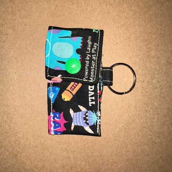 Handmade lip balm holder keychain- Disney Monsters Inc print - Picture 4 of 4